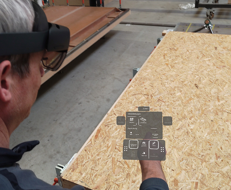 Interactive Reality in Timber Construction thanks to Microsoft Hololens 2